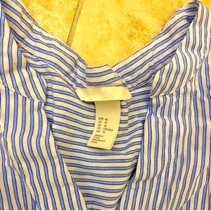 Blue and white striped H&M tunic